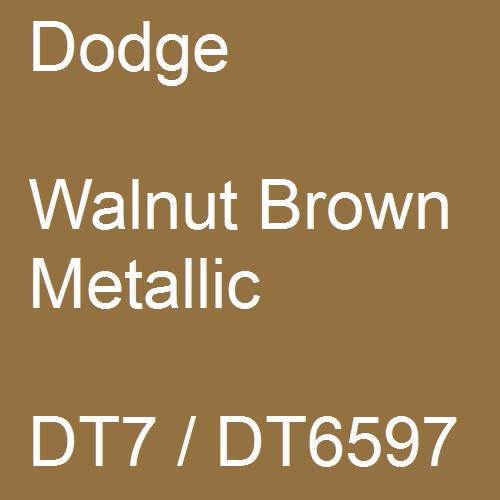 Dodge, Walnut Brown Metallic, DT7 / DT6597.